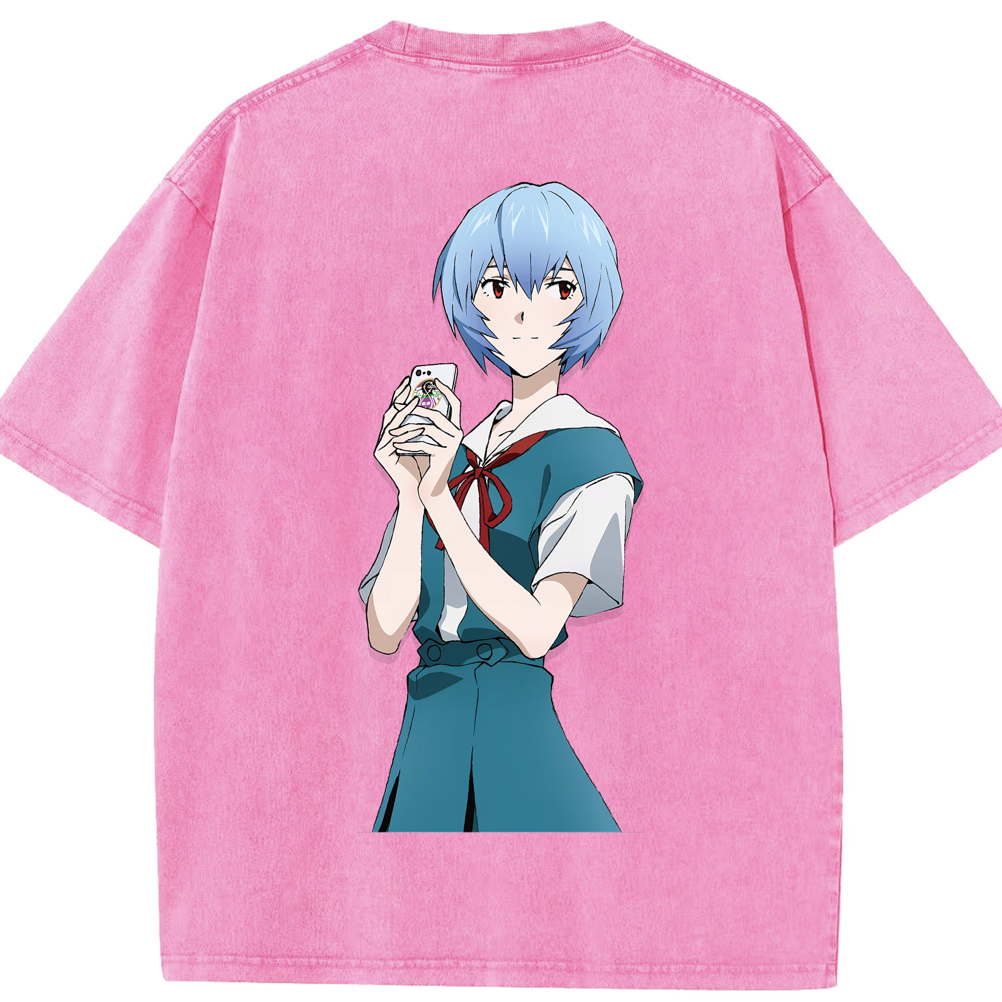 （画像用） EVA 新世紀エヴァンゲリオン 綿100% ヴィンテージ風 半袖Tシャツ（背面プリント）
